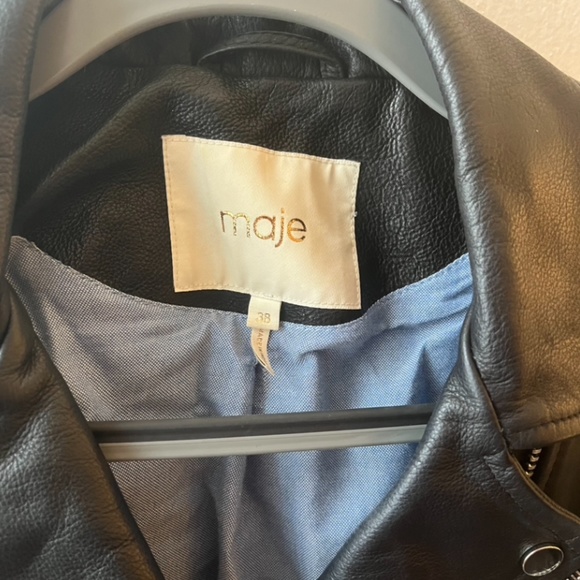 Maje Leather Biker Jacket - Picture 7 of 11